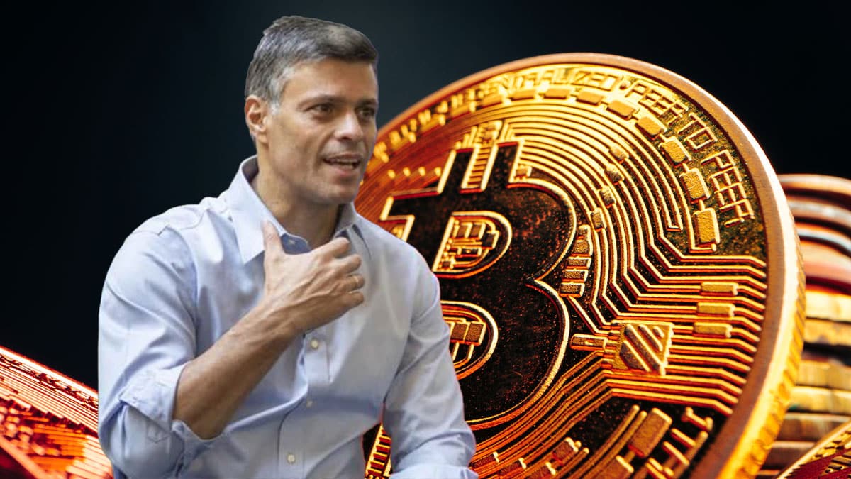 Leopoldo López es un bitcoiner que habla en conferencias ¿o salta a la vista con bitcoin?