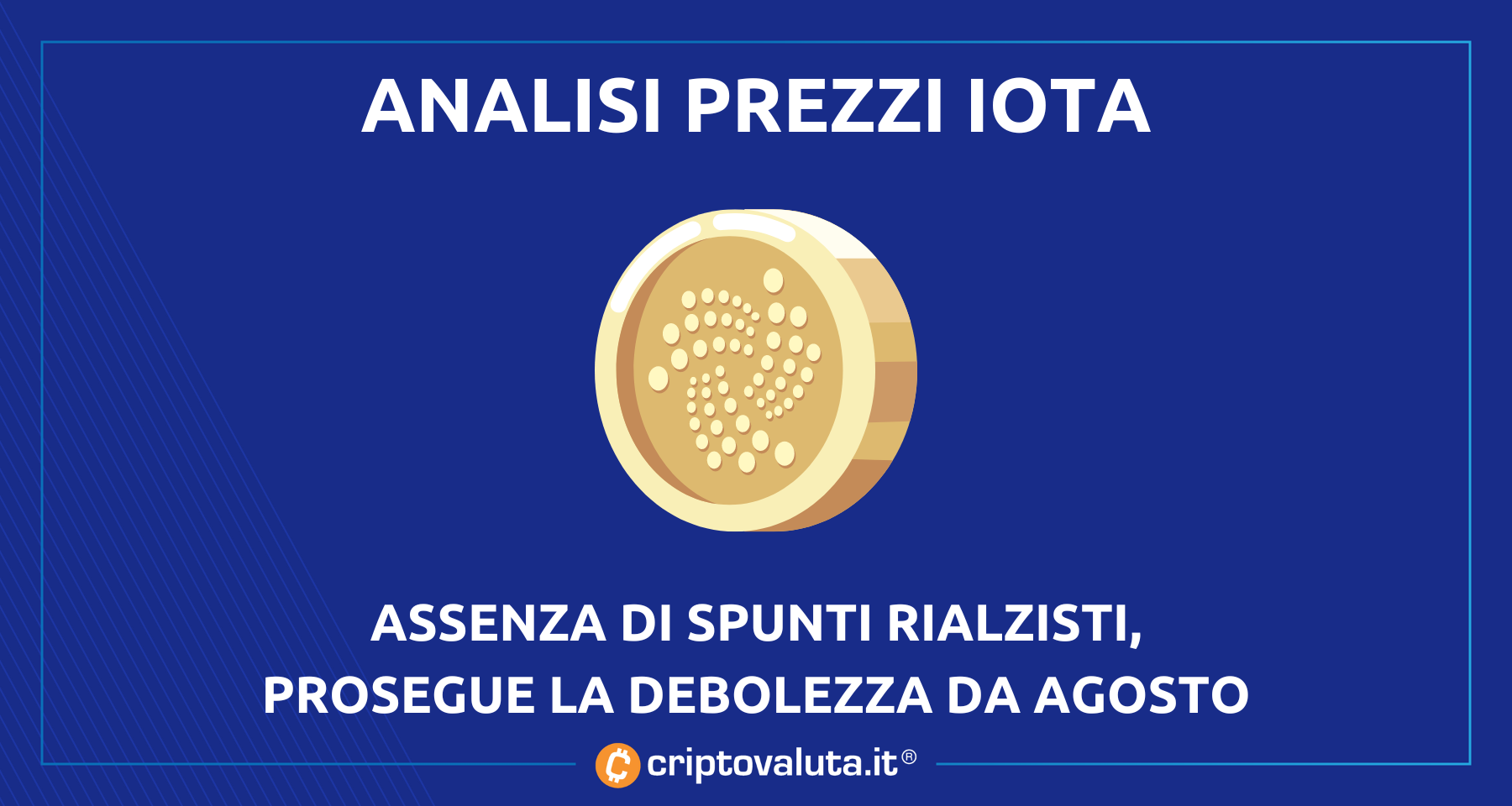 Analisi prezzo Iota | Ancora forte pressione ribassista