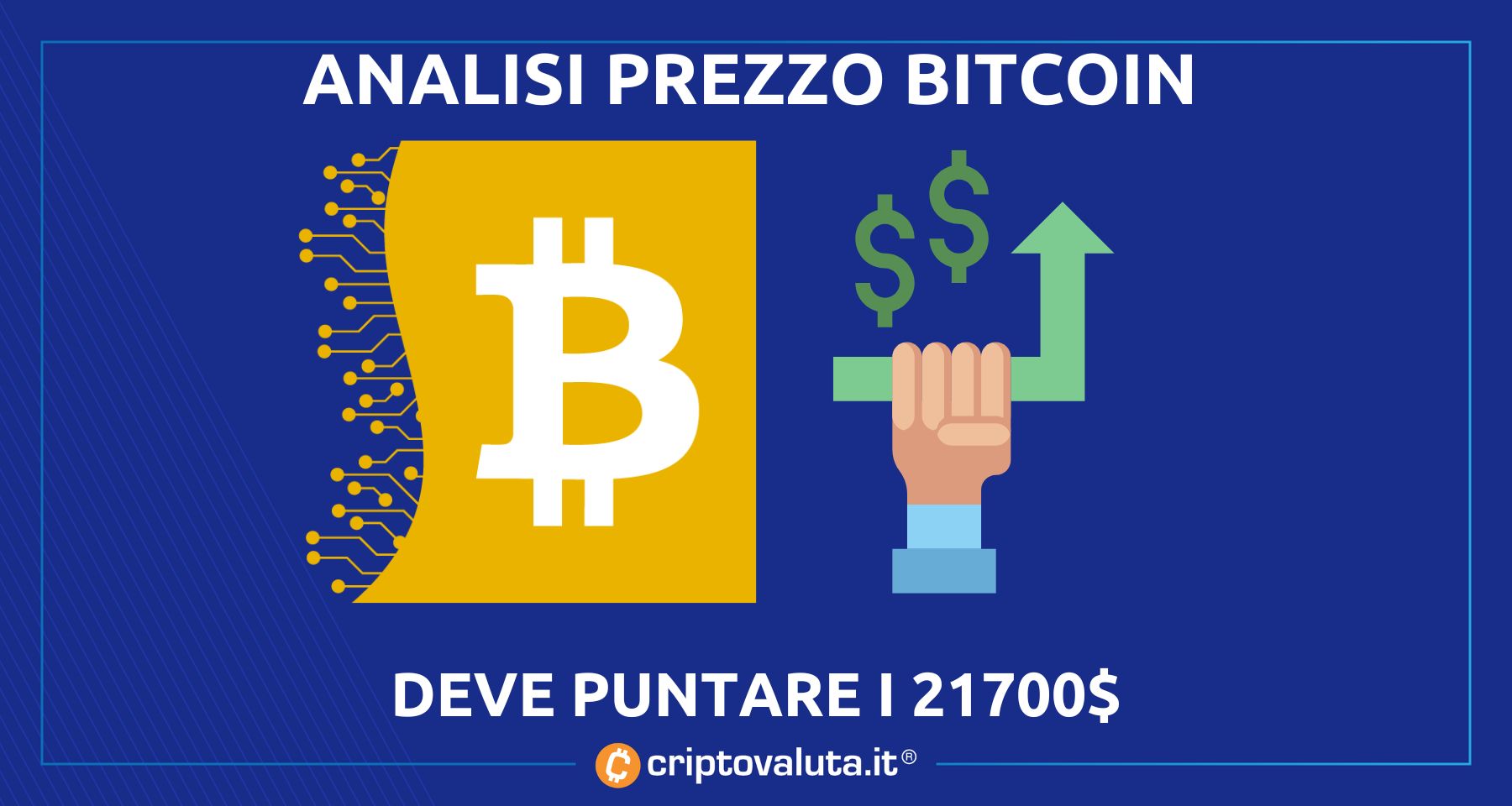 Analisi Bitcoin: in rialzo | Prezzo BTC deve puntare a 21700$