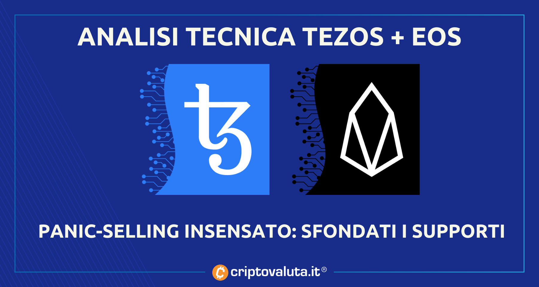 Analisi prezzi Tezos e EOS | Fase distributiva già in corso